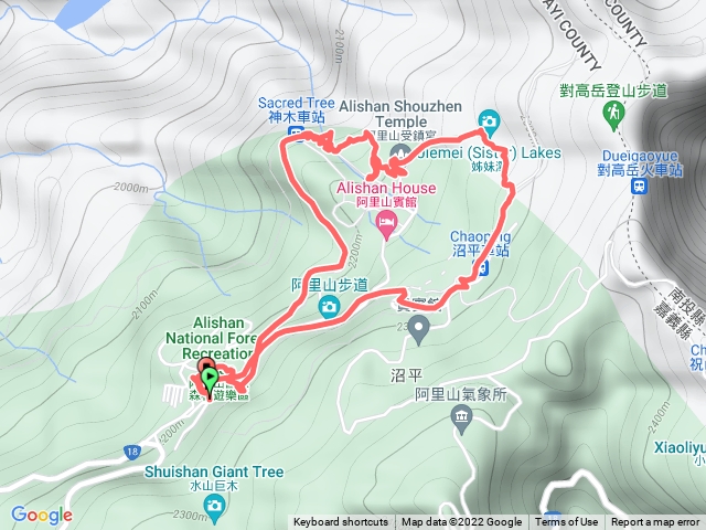 阿里山森林遊樂區健行