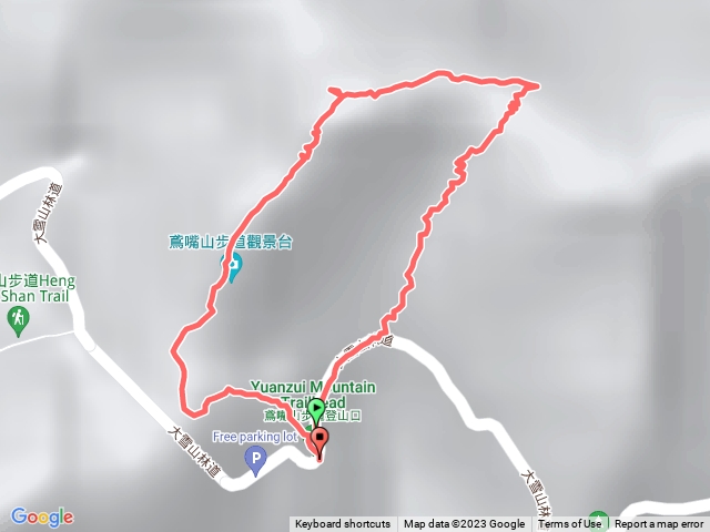 鳶嘴山逆行