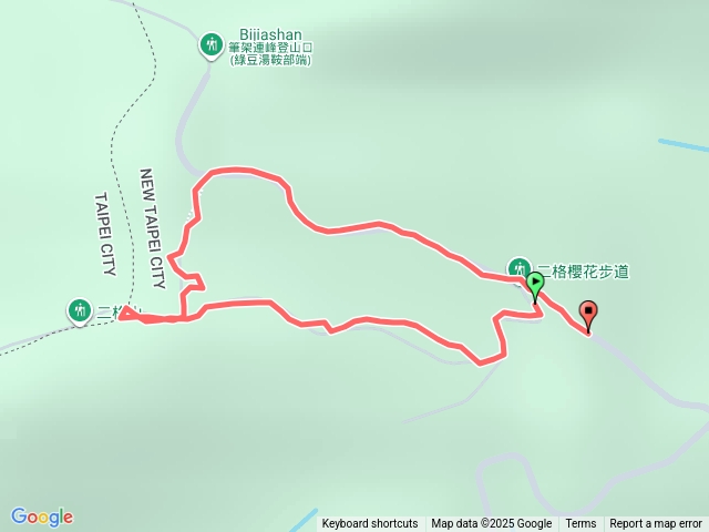 二格山小百岳攻頂線