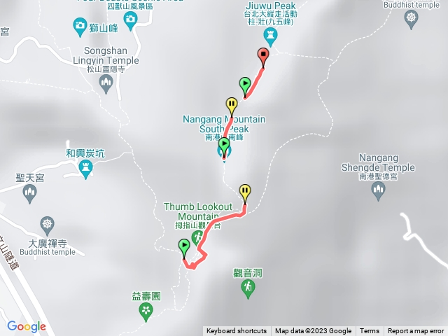 小百岳集起來南港山縱走親山步道(拇指山、南港山、象山、九五峰)202310221347