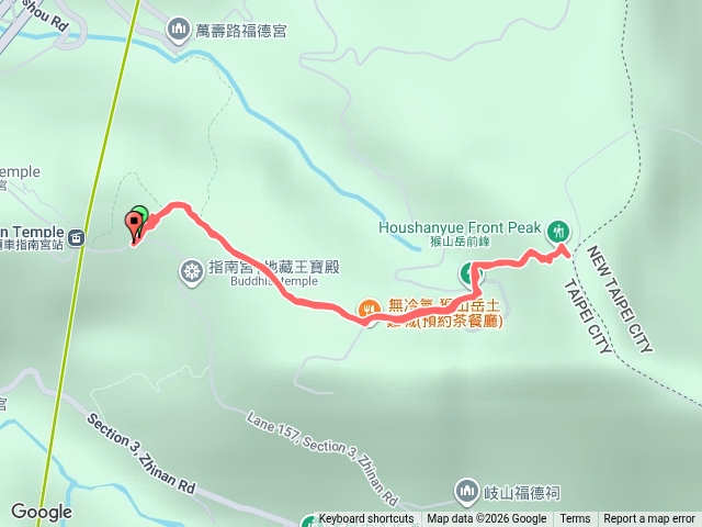 猴山岳指南宮登山口來回預覽圖