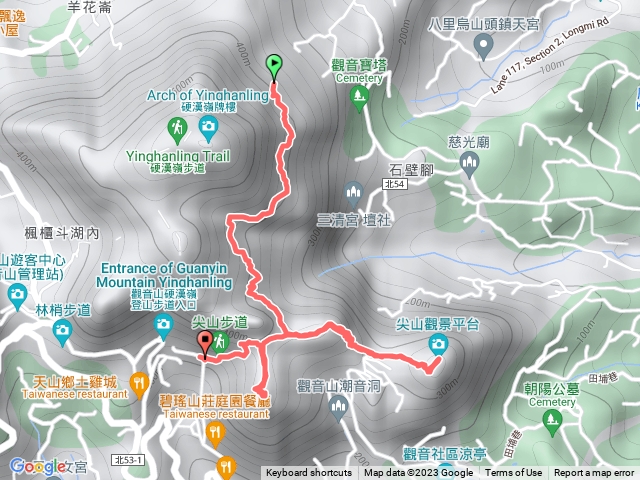 觀音山、尖山(占山)登山步道20230515