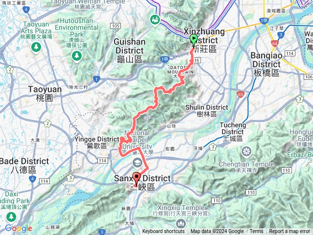 鶯迴縱走，想去三峽吃冰但沒開：（