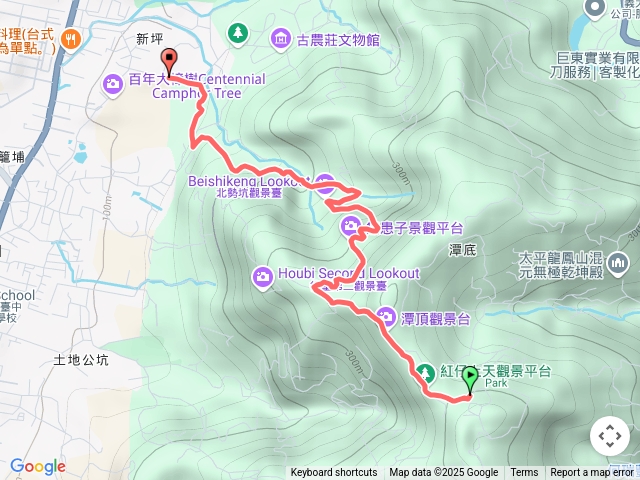 後壁農路登山步道（接楓香林樹步道、貓頭鷹步道）