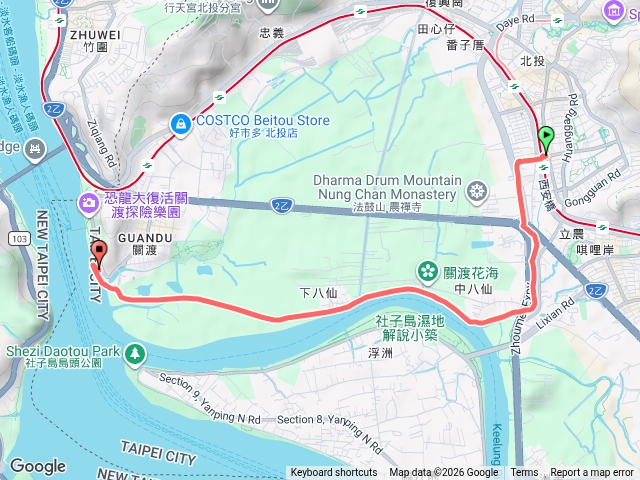 關渡宮騎行