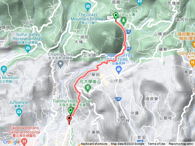 112/4/29-陽明山公車總站➡️天母古道➡️中山北路七段公車站牌