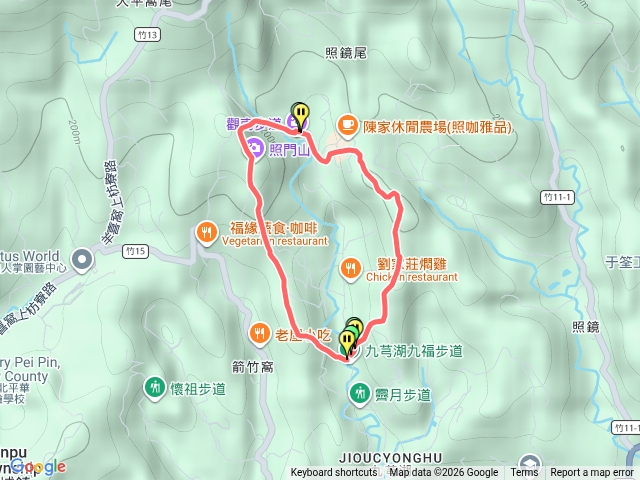 新埔九芎湖步道O繞