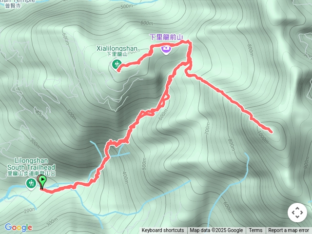 里龍山竹坑南登山口