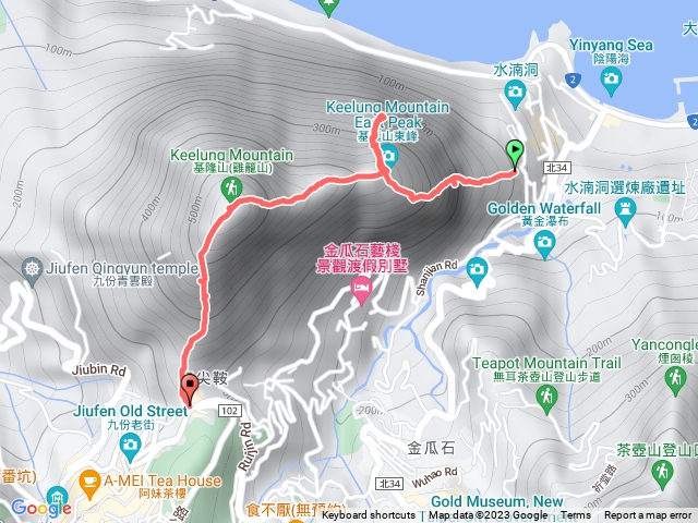 雷霆峰、勇士岩、基隆山主峰