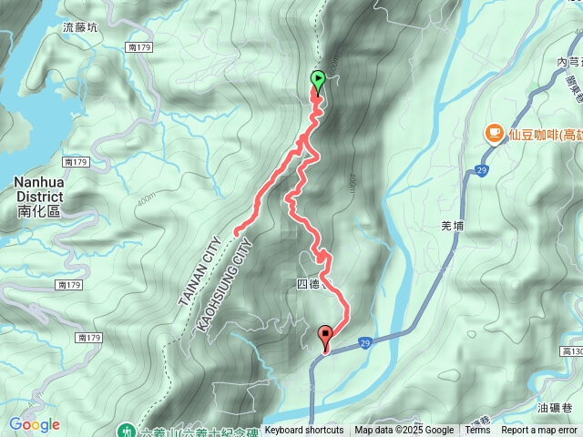 上四社寮山、燈火尖山（大烏山系）南瀛百岳