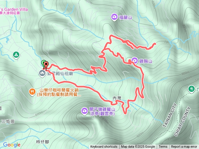 台南白河雞胸山、福興山