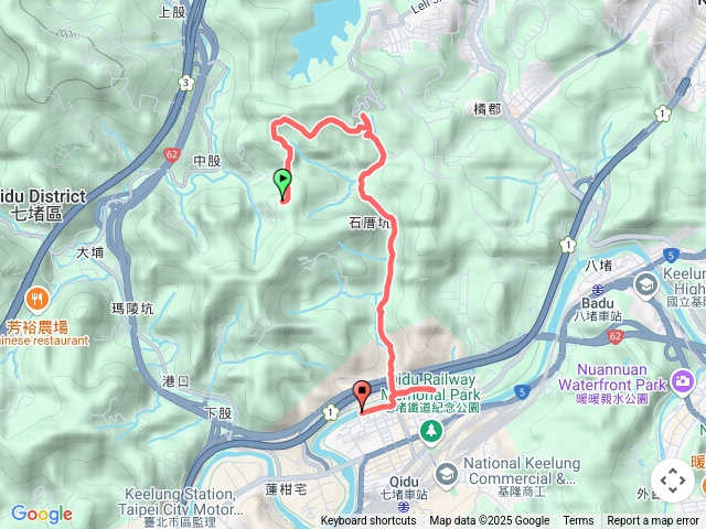 七堵自強產業道路來回