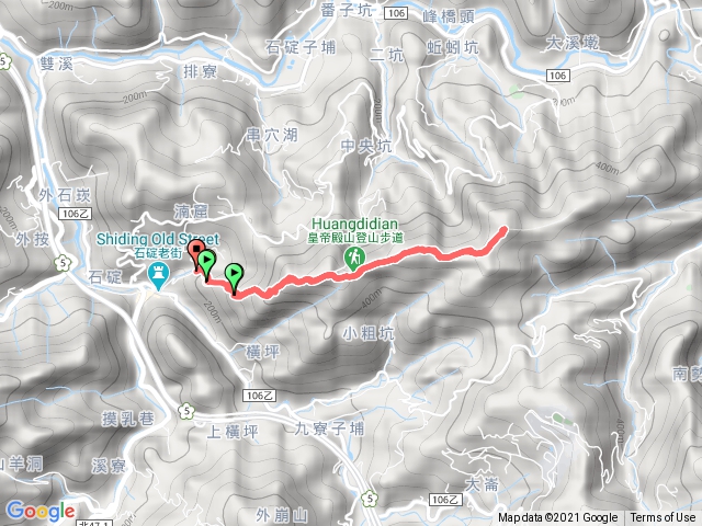 皇帝殿西峰到東峰