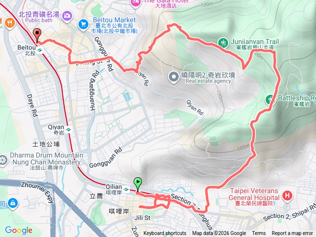 軍艦岩、丹鳳山步道