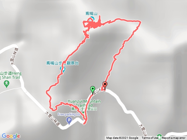 20210321鳶嘴山小O型27K登山口