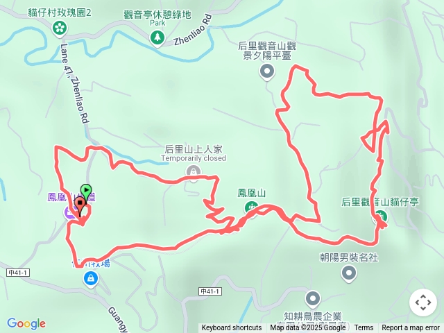 后里鳳凰山觀音山大8字形