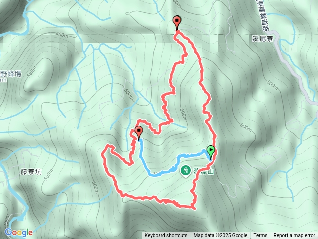 雙溪泰平藤寮坑古道-藤寮坑越嶺路-豎旗山西北稜-北稜