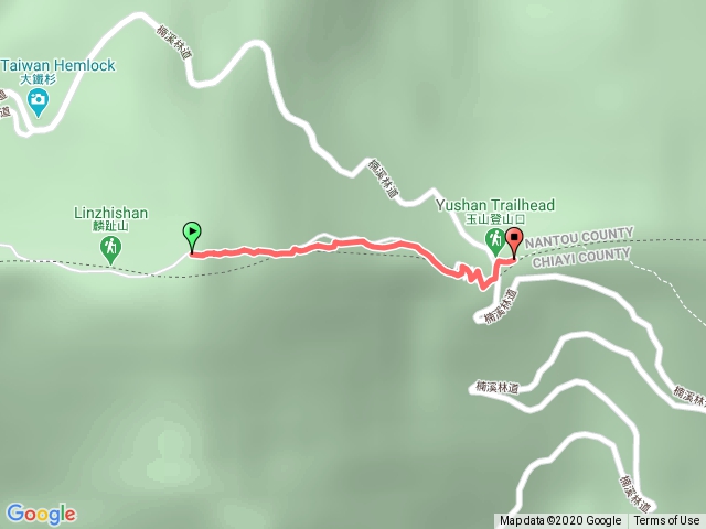 麟趾山到玉山登山口