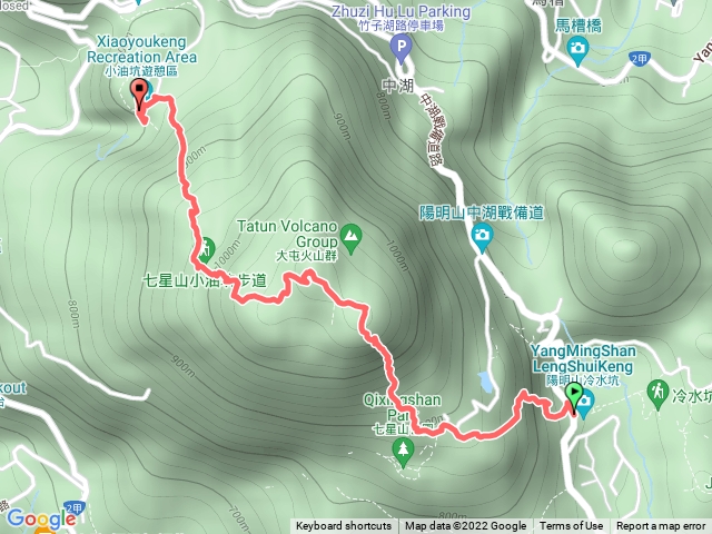 七星山主峰到小油坑