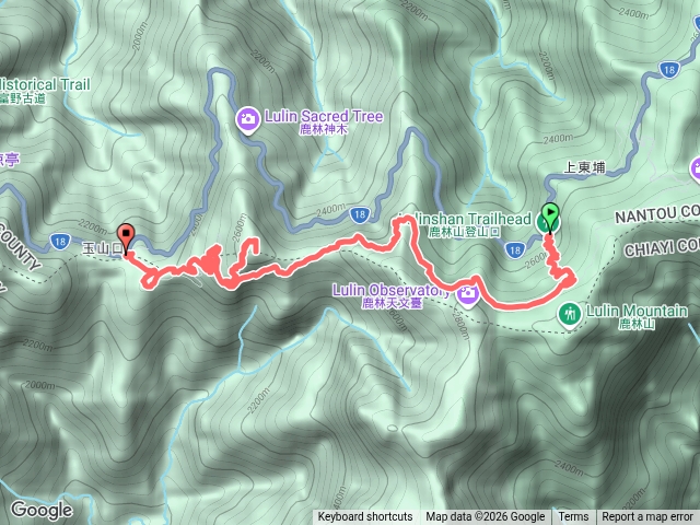 玉山林道走石山