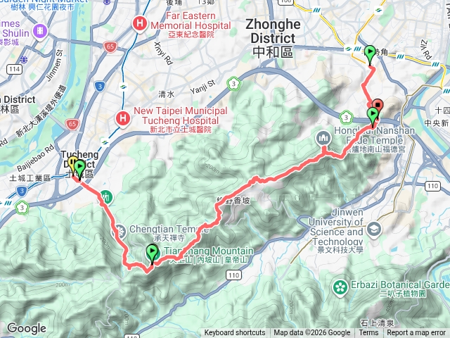 南勢角山接天上山
