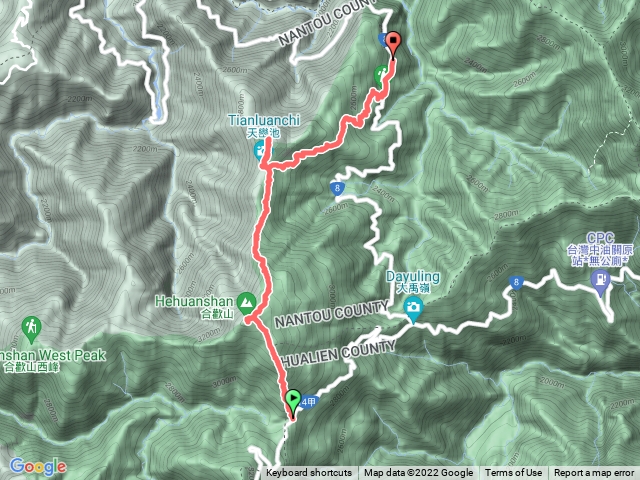 20220427 合歡北峰，天巒池，武法奈尾山
