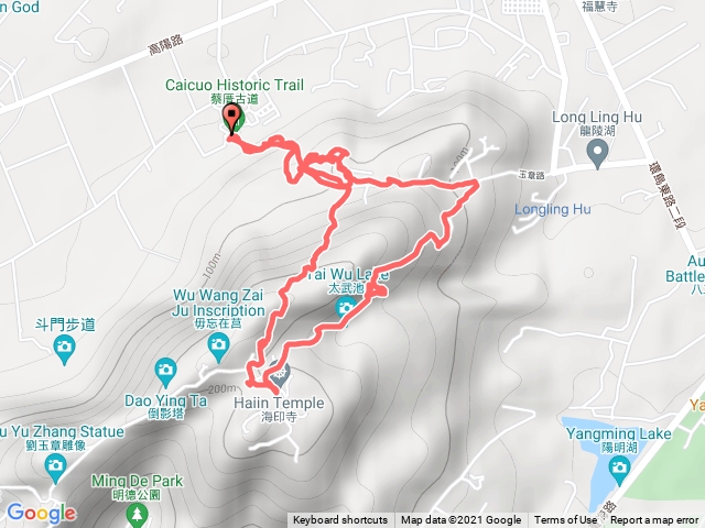 蔡厝小鳳山 戰備道 玉章路3.2 海印寺 蔡厝古道