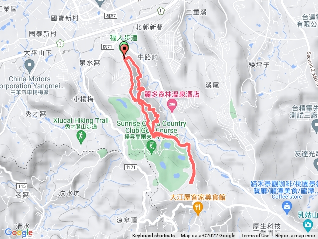 1115 福人步道順走大北坑方向來回