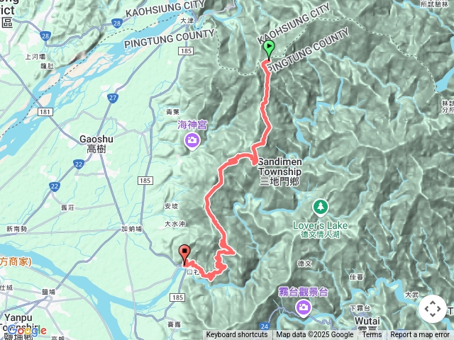 沙溪林道尾寮西側