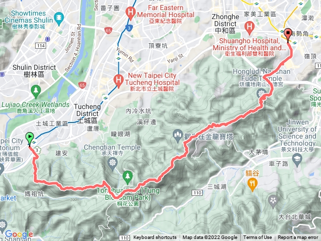 健行日記008 ─ 土城頂埔捷運站到中和烘爐地