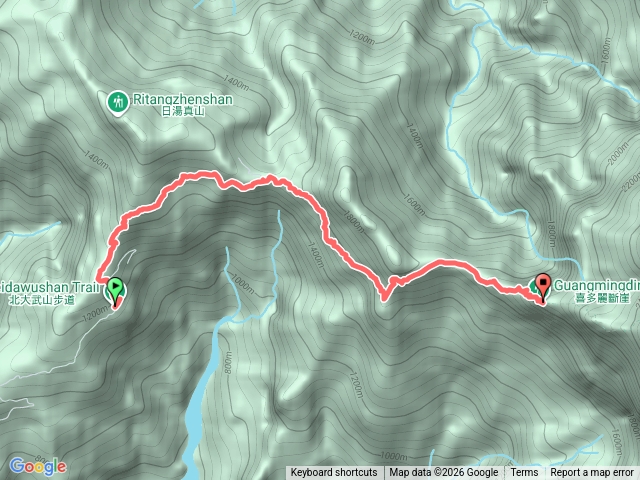 北大武新登山口到檜谷山莊預覽圖