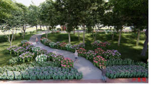【新聞】點綴北大特區 北大污水廠釋約720坪綠地打造花草公園