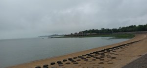 散策於金門之飄浮斑馬線&飄浮船，羅寶田紀念園區，劉澳海灘