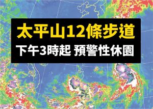【新聞】泰利颱風來襲 太平山國家森林遊樂區9月12日下午3點起預警性休園