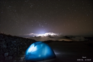 人生第一次的高山露營,晚上低於攝氏5度的體驗