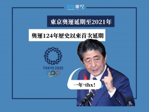 【東京奧運 2020 】日本首相與國際奧委會電話會議後宣佈延期一年