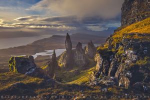 蘇格蘭高地天空島 斯托爾老人石健行