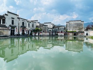 1140917安徽省黟縣宏村。屯溪老街