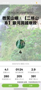 微笑山線：【二格山系】銀河洞越嶺段