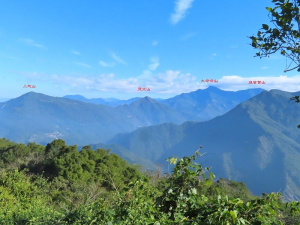 真笠山 走 白賓山