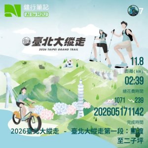 20260517臺北大縱走第一段(關渡-二子坪)