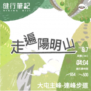 走遍陽明山尋寶-大屯山連峰