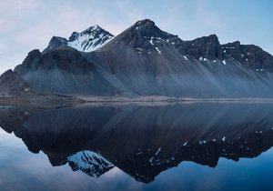 冰島西角山｜超完美鏡射時刻｜人品先決的夢幻美景