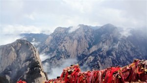 中國西嶽華山壺口瀑布
