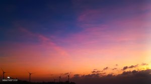 苗栗後龍半天寮/好望角夕陽火燒雲&首見火彩虹