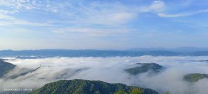 [雲山水縮時攝影] 二格山美美的藍天白雲雲海+雲瀑&差強人意日出6/24