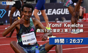 【賽事訊息】Yomif Kejelcha 跑出10公里史上第三快成績  時間：26:37