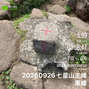七星山主峰、東峰