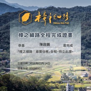 【樟之細路的天字第一號證書】