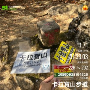 20260928_小百岳-卡拉寶山 二等三角點 2-1448號